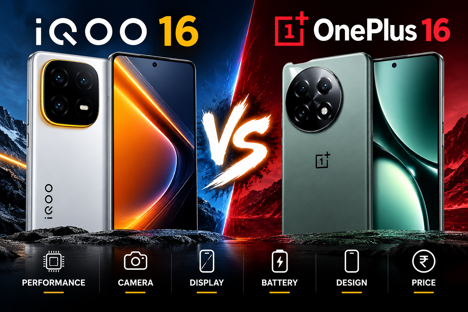 iQOO 16 vs OnePlus 16